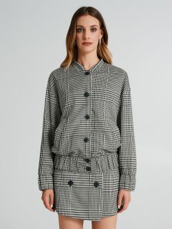Giubottino bomber Pied de poule  Rinascimento