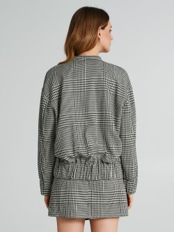 Giubottino bomber Pied de poule  Rinascimento