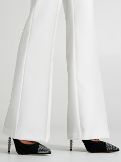 Pantaloni Mid Flared in Tessuto Tecnico  Rinascimento