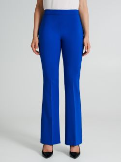 Mid Flared Trousers in Technical Fabric  Rinascimento