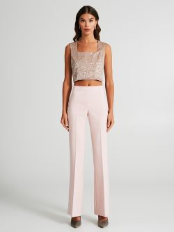 Pantalon semi-évasé en tissu technique  Rinascimento