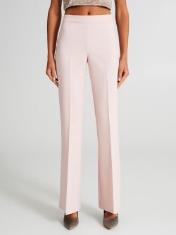 Mid Flared Trousers in Technical Fabric  Rinascimento