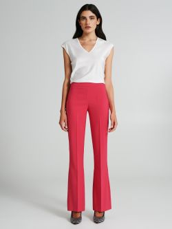 Mid-flared trousers in technical fabric  Rinascimento