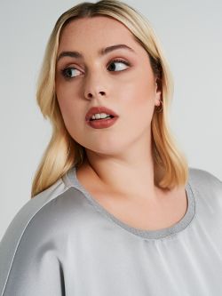 Blusa Curvy con profilo lurex  Rinascimento