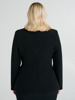 Veste curvy à deux boutons en tissu technique  Rinascimento