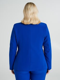 Curvy two-button jacket in technical fabric  Rinascimento