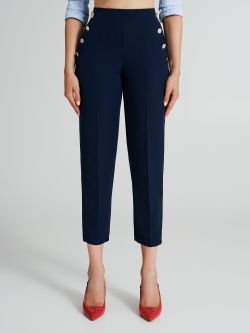 Trousers with 6 buttons in technical fabric   Rinascimento