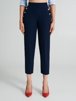 Trousers with 6 buttons in technical fabric   Rinascimento