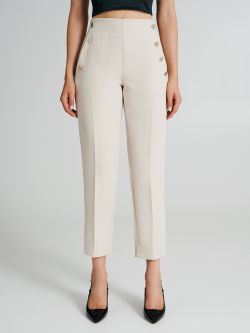 Trousers with 6 buttons in technical fabric   Rinascimento