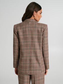 One-button checkered jacket  Rinascimento