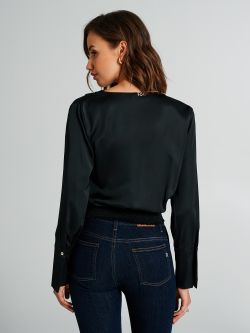 Blouse boxy en satin   Rinascimento