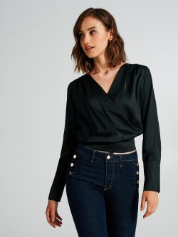 Blouse boxy en satin   Rinascimento