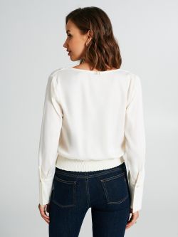 Boxy satin blouse   Rinascimento