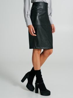 Faux leather pencil skirt  Rinascimento