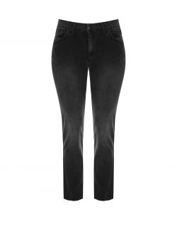 Curvy straight jeans with dark wash  Rinascimento