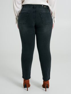 Curvy straight jeans with dark wash  Rinascimento