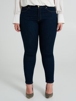 Jeans Curvy dritto con strass  Rinascimento