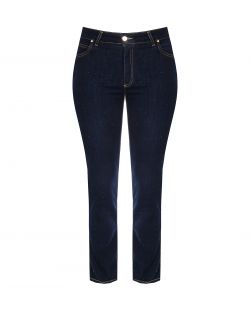 Jeans Curvy dritto con strass  Rinascimento