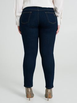 Jeans Curvy dritto con strass  Rinascimento