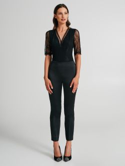 Bodysuit in lace with half sleeves  Rinascimento