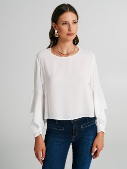 Blouse with cut-out detail on the sleeves  Rinascimento