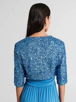 Coprispalle aperto in paillettes  Rinascimento
