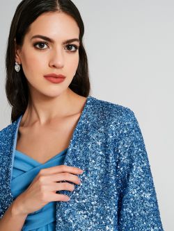 Coprispalle aperto in paillettes  Rinascimento