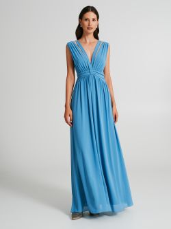 Georgette dress with ribbons   Rinascimento