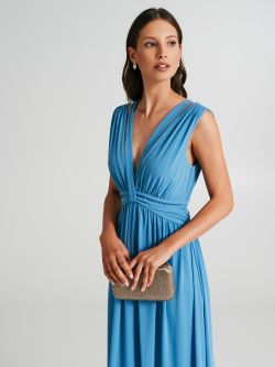 Georgette dress with ribbons   Rinascimento