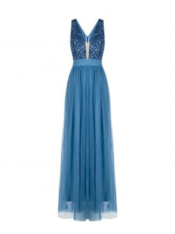 Kleid aus Tüll und Pailletten  Rinascimento