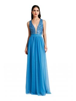 Kleid aus Tüll und Pailletten  Rinascimento