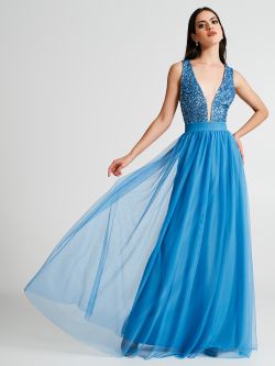 Tulle and sequined dress  Rinascimento