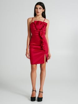 Short dress with a bow and ruffles  Rinascimento