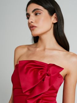 Short dress with a bow and ruffles  Rinascimento