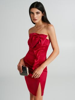 Short dress with a bow and ruffles  Rinascimento