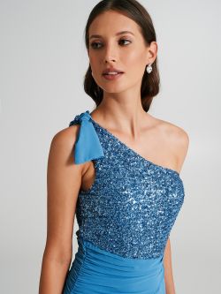 Abito in georgette e paillettes   Rinascimento