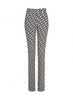 Geometric-print flared trousers  Rinascimento