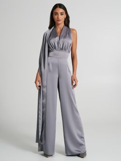 Jumpsuit with multi-purpose drapes.   Rinascimento