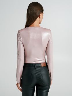 Lamé-effect bodysuit blouse  Rinascimento