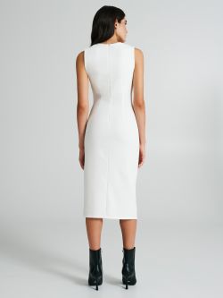 Sleeveless sheath dress with zip detail  Rinascimento