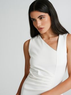 Sleeveless sheath dress with zip detail  Rinascimento