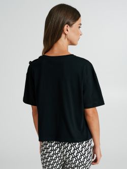 Boxy t-shirt with buttons  Rinascimento