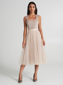 Robe midi avec jupe en tulle  Rinascimento