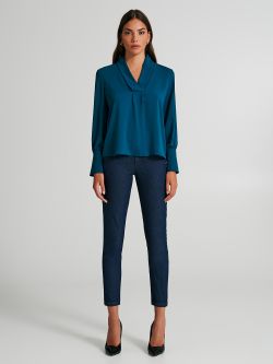 Soft blouse with cuffs   Rinascimento