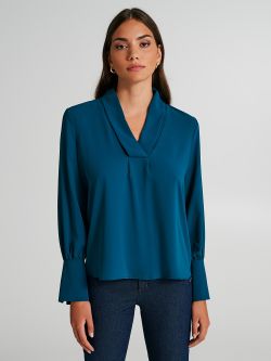 Soft blouse with cuffs   Rinascimento