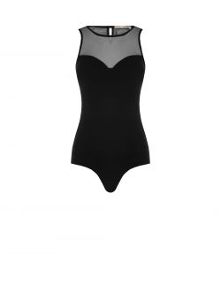 Bodysuit with tulle insert  Rinascimento