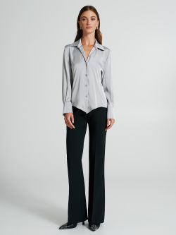 Taillierte Bluse aus Satin mit Knöpfen  Rinascimento