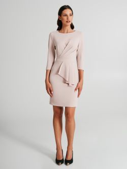 Robe fourreau à plis en néoprène  Rinascimento