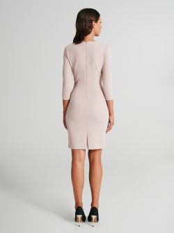Robe fourreau à plis en néoprène  Rinascimento