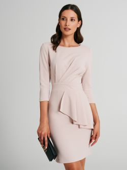 Robe fourreau à plis en néoprène  Rinascimento